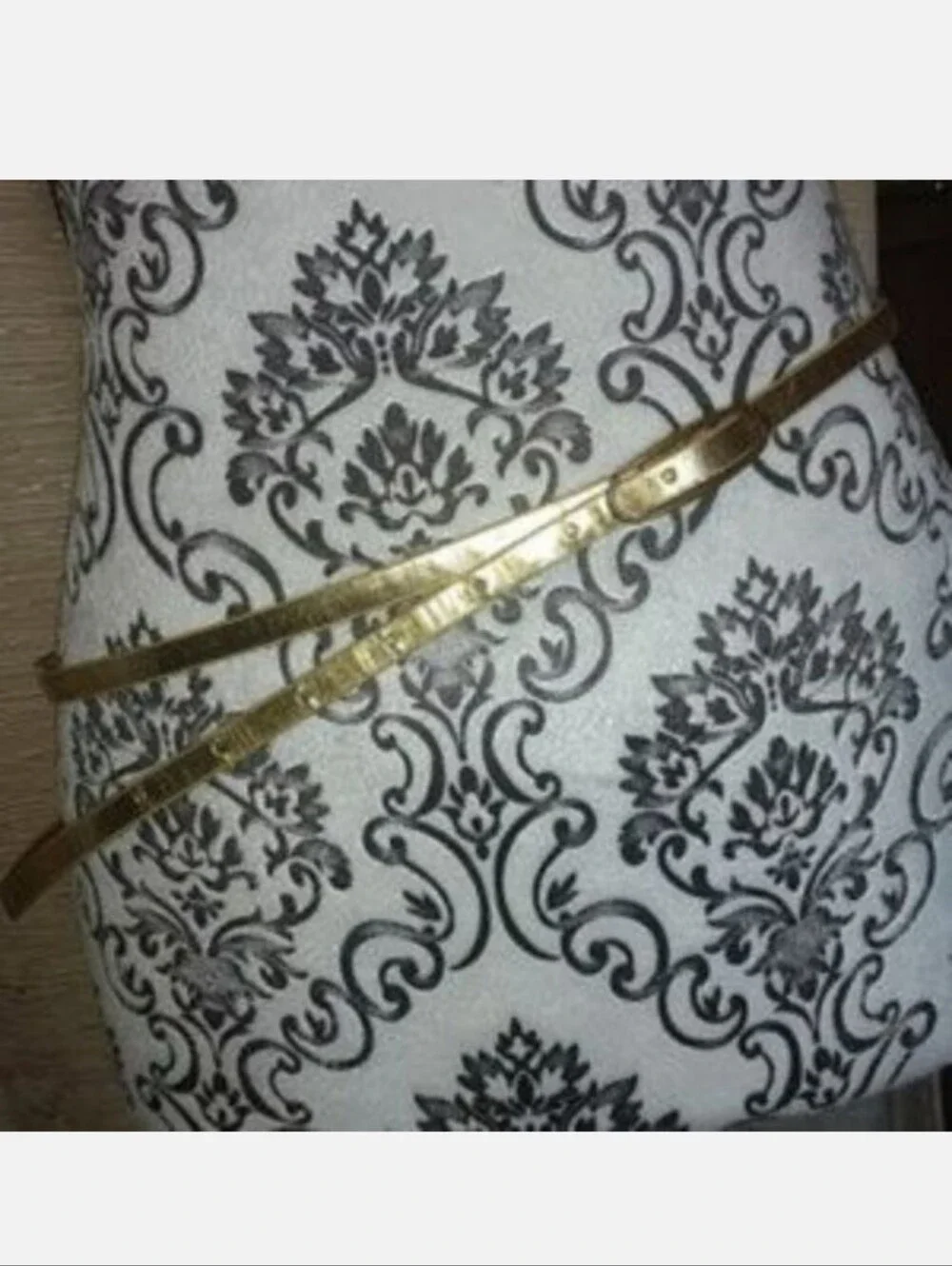 Gold Skinny Belt 30